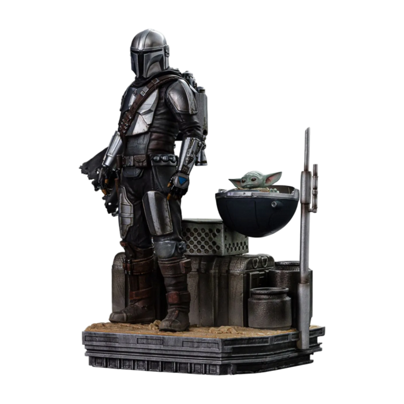Star Wars: The Mandalorian - Din Djarin and Din Grogu 1/10 Scale Statue