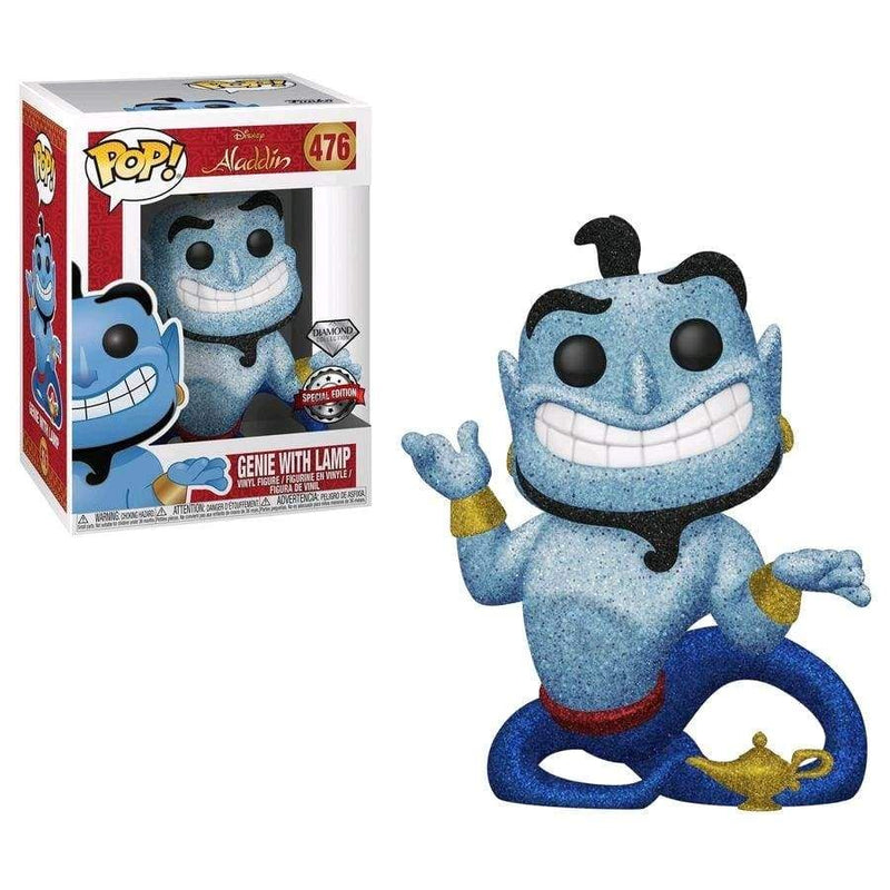 Image Aladdin - Genie with Lamp Diamond Glitter US Exclusive Pop! Vinyl [RS]