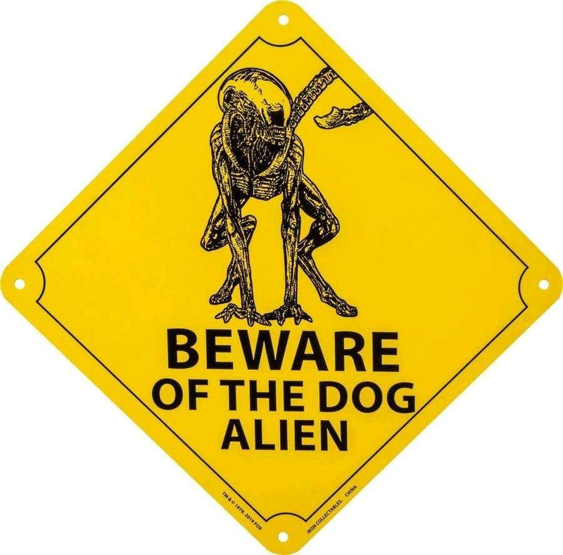 Image Alien - Beware of the Dog Alien Tin Sign