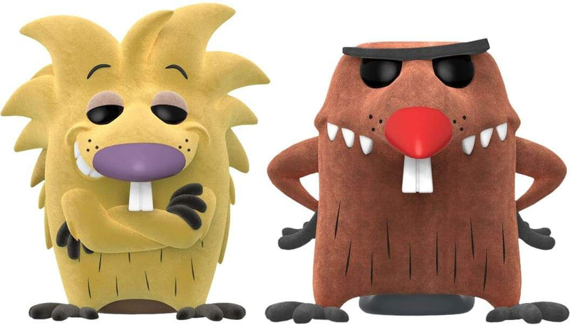 Image Angry Beavers - Norbert and Daggett Flocked US Exclusive Pop! Vinyl 2-pack [RS]