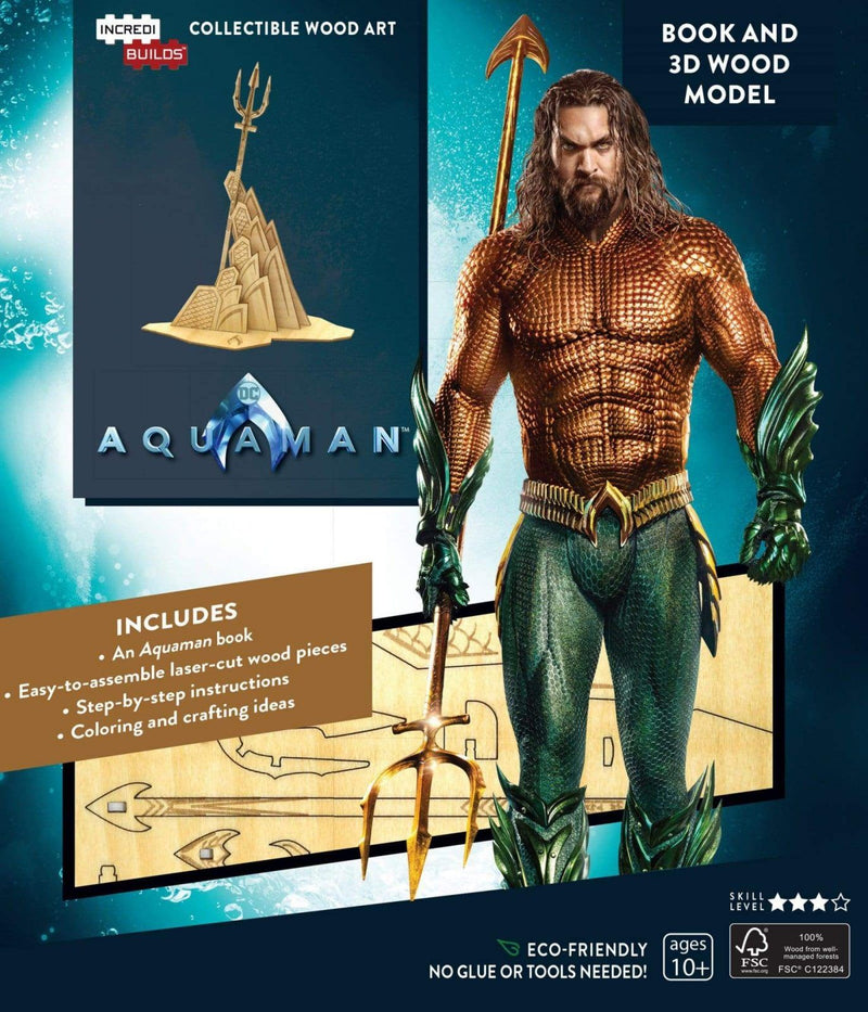 Image Aquaman - Aquaman's Trident 3D Wood Model Kit