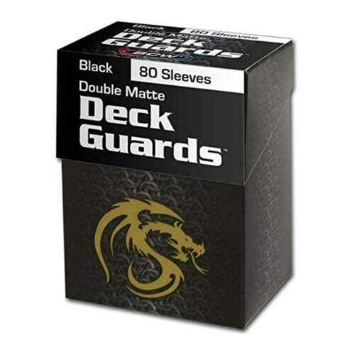 Image BCW Deck Guard Boxed Sleeves (80) Black