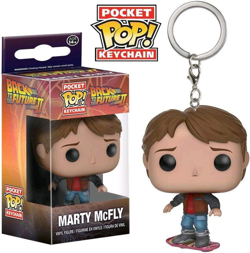 Image BTTF Marty Hoverboard Pop Keychain