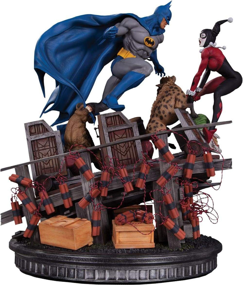 Image Batman - Batman vs Harley Quinn Battle Statue