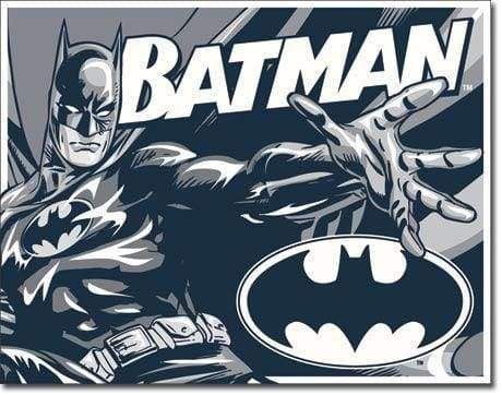 Image Batman - Black & White Retro Tin Sign