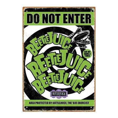 Image Beetlejuice - Do Not Enter Tin Sign