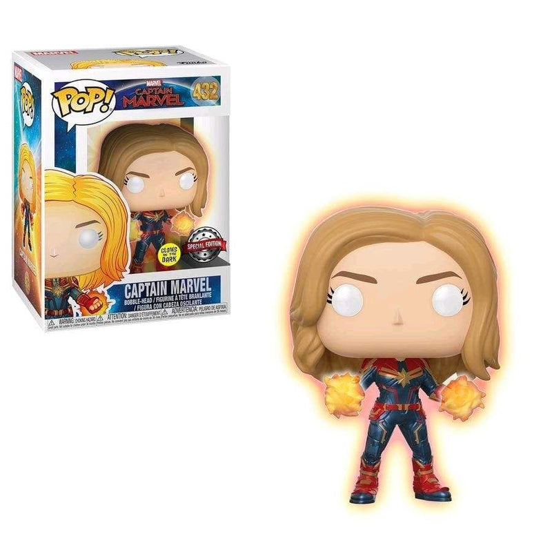 Image Captain Marvel - Captain Marvel Glow Hands US Exclusive Pop! Vinyl [RS]