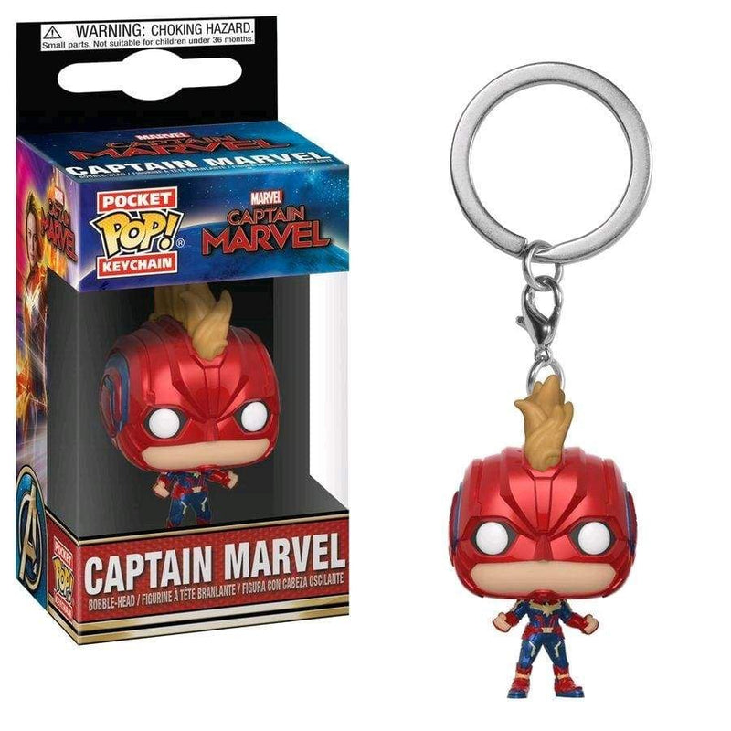 Image Captain Marvel - Captain Marvel Masked Pop! Keychain
