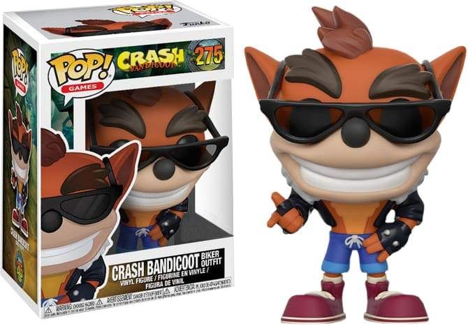 Image Crash Bandicoot - Crash Bandicoot Biker Outfit US Exclusive Pop! Vinyl [RS]