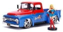 Image DC Bombshells - Supergirl 1956 Ford F100 1:24 Scale Hollywood Rides Diecast Vehicle