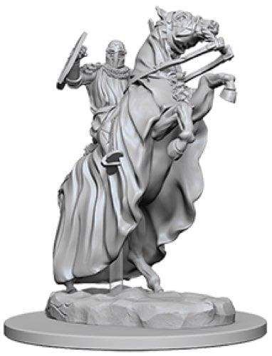 Image Deep Cuts Pathfinder Knight on Horse Unpainted Miniature