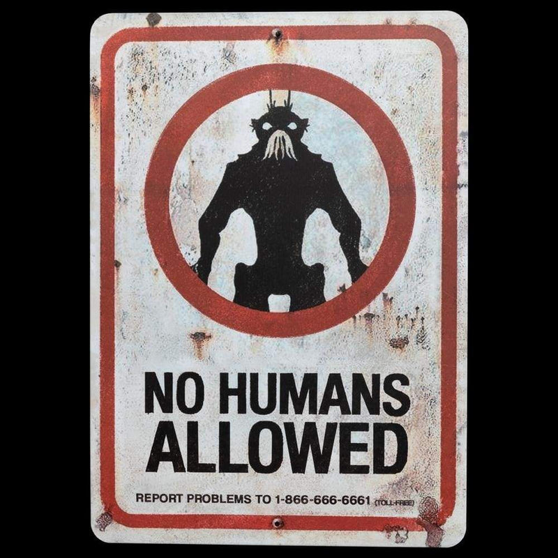 Image District 9 - No Humans Allowed Tin Sign