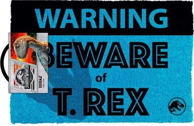 Image Doormat - Jurassic Park Beware of T-Rex