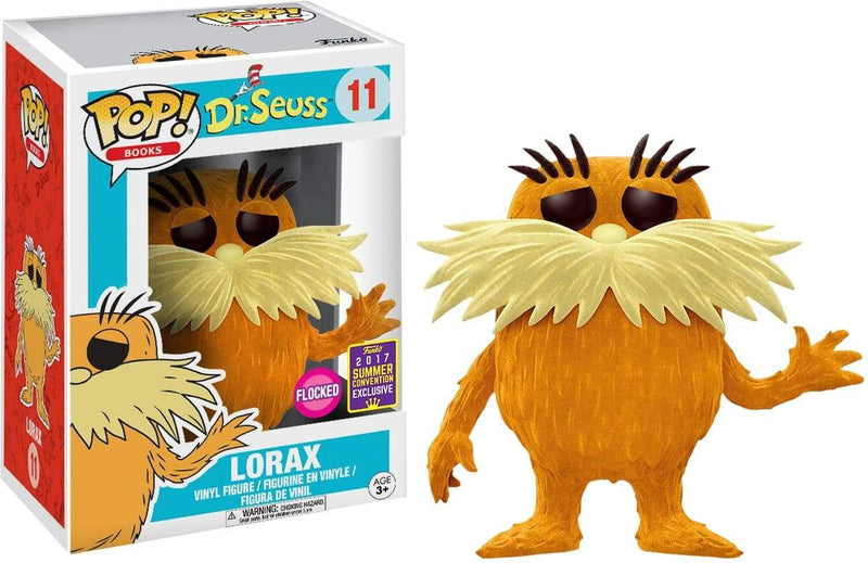 Image Dr Seuss - Lorax Flocked SDCC 2017 US Exclusive Pop! Vinyl [RS]