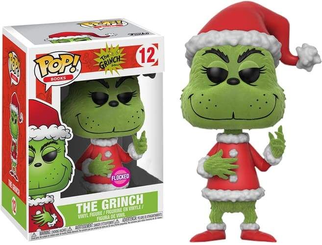Image Dr Seuss - Santa Grinch Flocked US Exclusive Pop! Vinyl [RS]