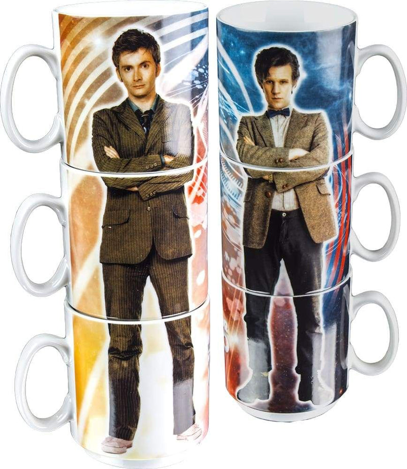 Image Dr Who - 10th & 11th Doctor Stacked Mug Set