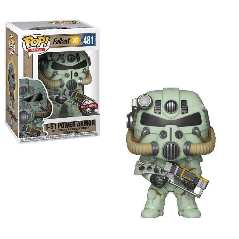 Image Fallout 76 - T-51 Power Armor (Green) US Exclusive Pop! Vinyl [RS]