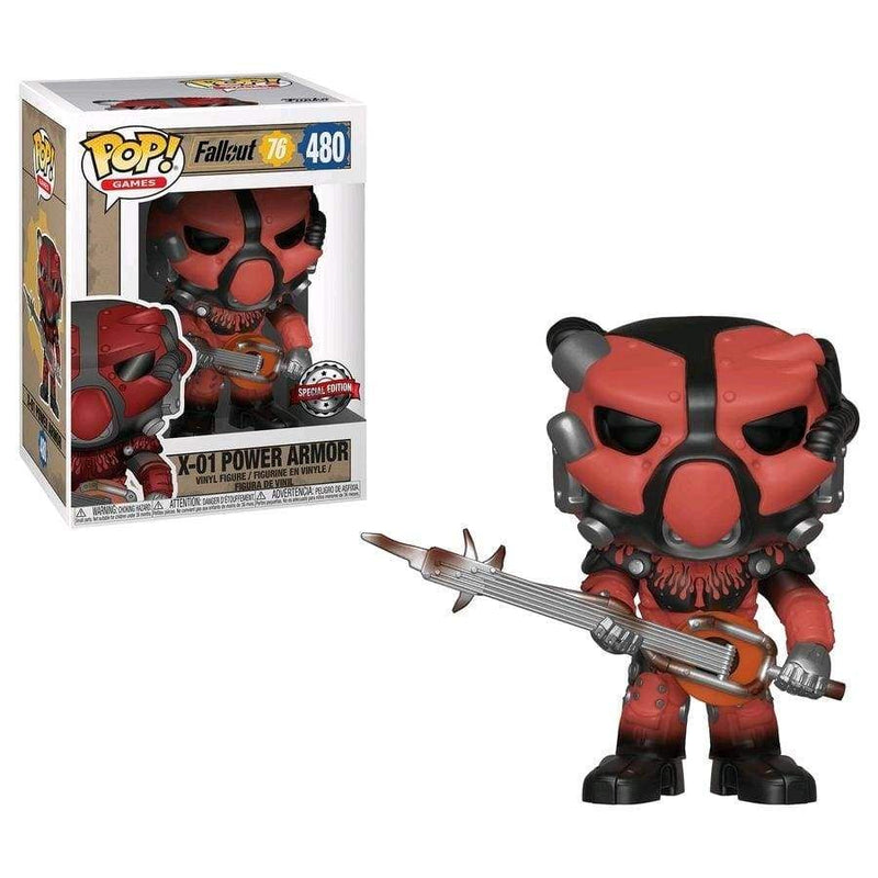 Image Fallout 76 - X-01 Power Armor (Red) US Exclusive Pop! Vinyl [RS]