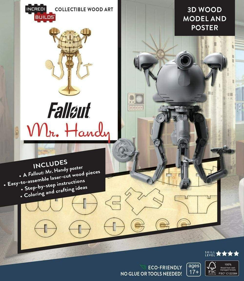 Image Fallout: Mr Handy 3D Wood Model