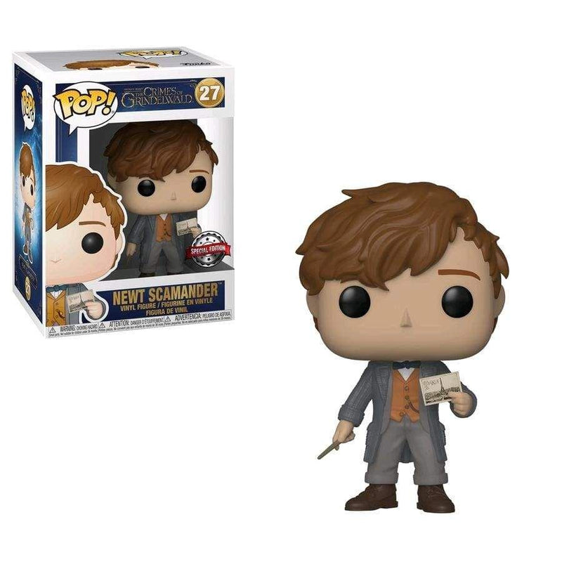 Image Fantastic Beasts 2: The Crimes of Grindelwald - Newt with Postcard US Exclusive Pop! Vinyl [RS]