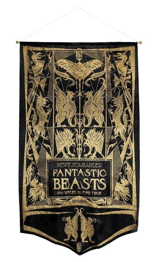 Image Fantastic Beasts and Where to Find Them - Newt Book Cover Gold Glitter Banner