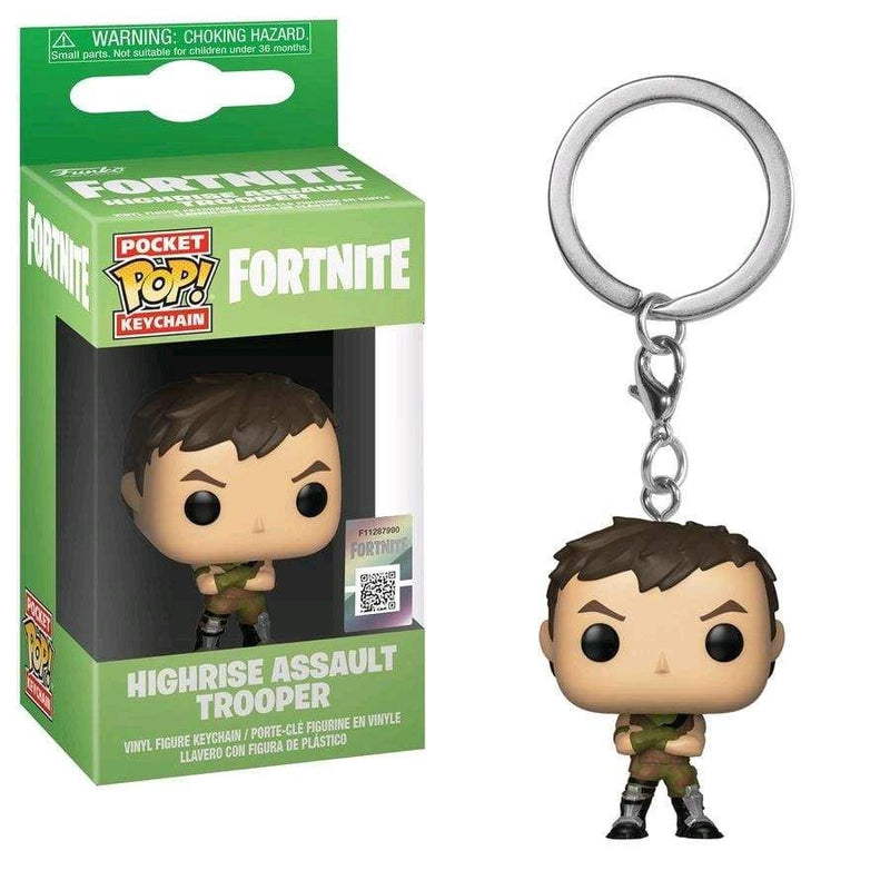 Image Fortnite - Highrise Assault Trooper Pocket Pop! Keychain