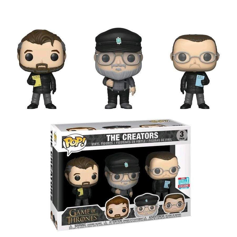 Image Game of Thrones - The Creators NYCC 2018 Exclusive Pop! Vinyl 3-pack [RS] (1 Per Person)