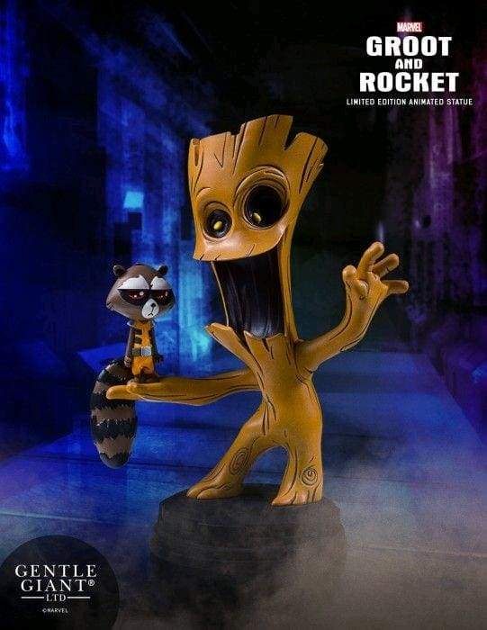 Image GotG - Groot & Rocket Animated Statue