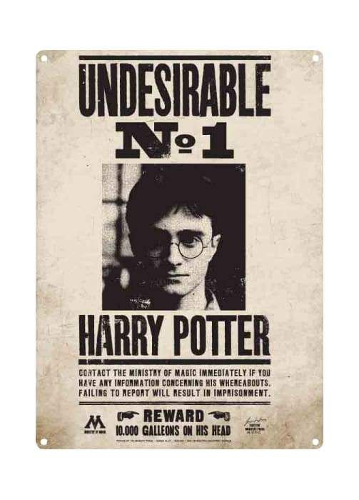 Image Harry Potter - Undesirable No 1 Small Tin Sign