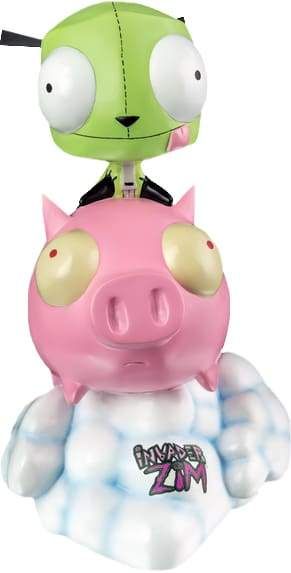 Image Invader Zim - GIR on Pig Statue