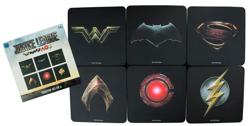 Image JL Movie - Full Team Logo Coaster Set of 6