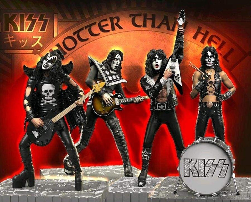 Image KISS - Hotter than Hell Rock Iconz Statues Set of 4