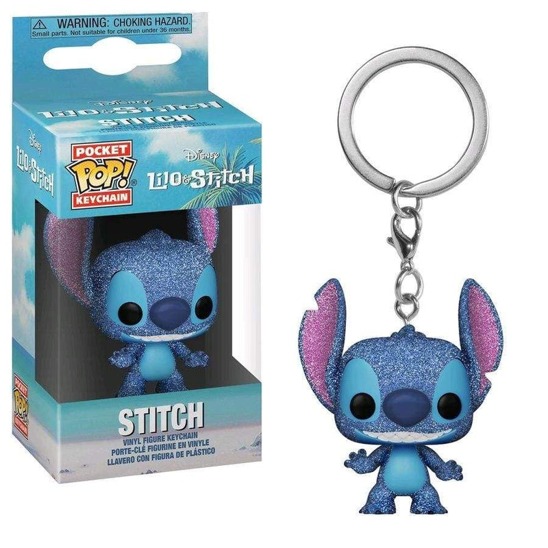 Image Lilo & Stitch - Stitch Diamond Glitter Pop! Keychain RS