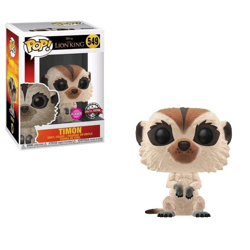 Image Lion King (2019) - Timon Flocked US Exclusive Pop! Vinyl [RS]