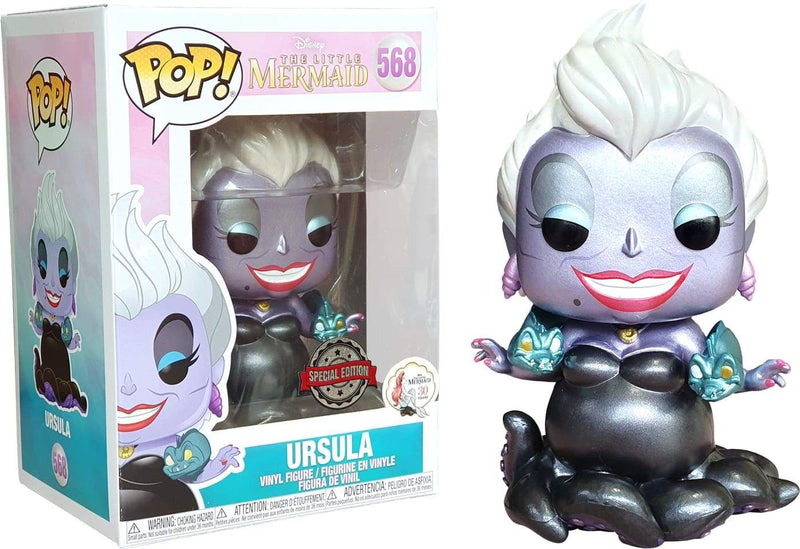 Image Little Mermaid - Ursula With Flotsam & Jetsam Metallic US Exclusive Pop! Vinyl Figure