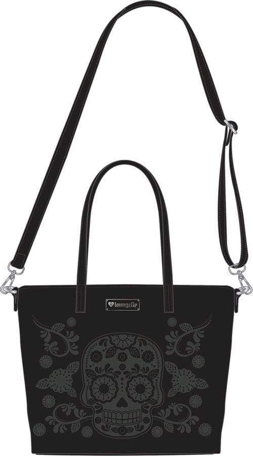 Image Loungefly - Floral Skull Tote Bag