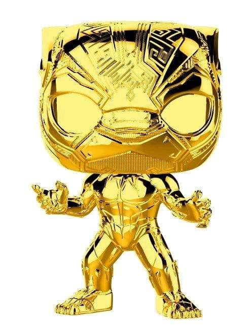Image Marvel Studios 10th Anniversary - Black Panther Gold Chrome Pop! Vinyl