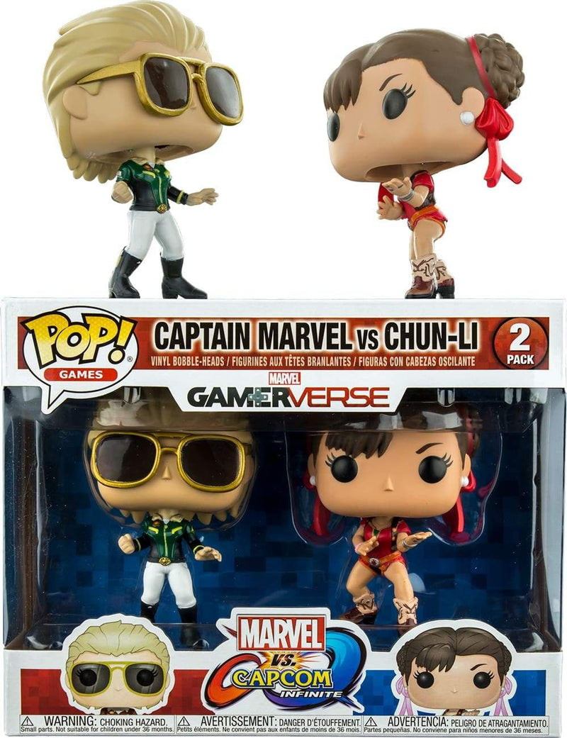 Image Marvel vs Capcom: Infinite - Captain Marvel vs Chun-Li US Exclusive Pop! Vinyl 2-Pack [RS]