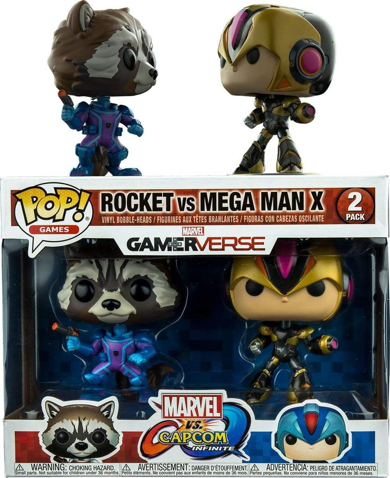 Image Marvel vs Capcom: Infinite - Rocket vs Mega Man X US Exclusive Pop! Vinyl 2-pack [RS]