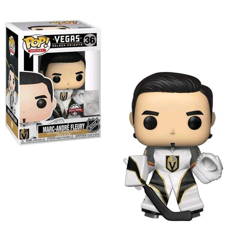 Image NHL: Golden Knights - Marc-Andre Fleury White US Exclusive Pop! Vinyl [RS]