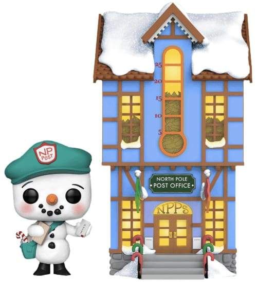 Image Peppermint Lane - Frosty with Light Up Post Office US Exclusive Pop! Town [RS]
