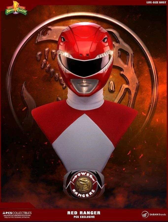Image Power Rangers - Red Ranger Life Sized Bust PCS Exclusive