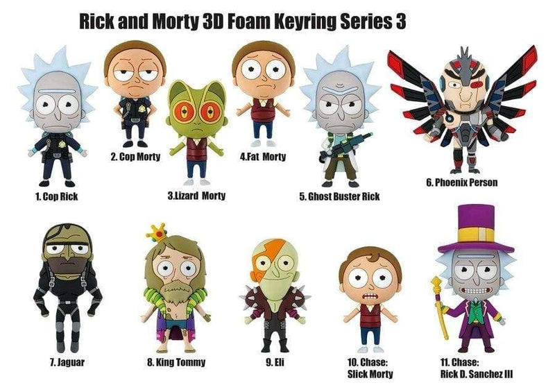 Image Rick and Morty - 3D Figural Keychain series 03 Blind Bag