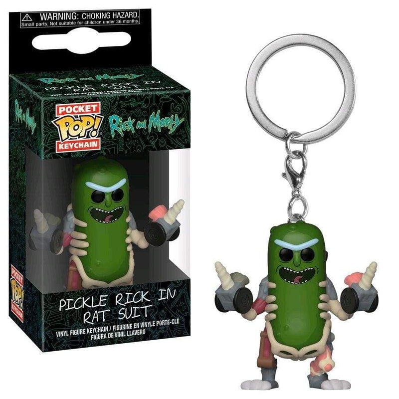 Image Rick and Morty - Pickle Rick in Rat Suit Pocket Pop! Keychain