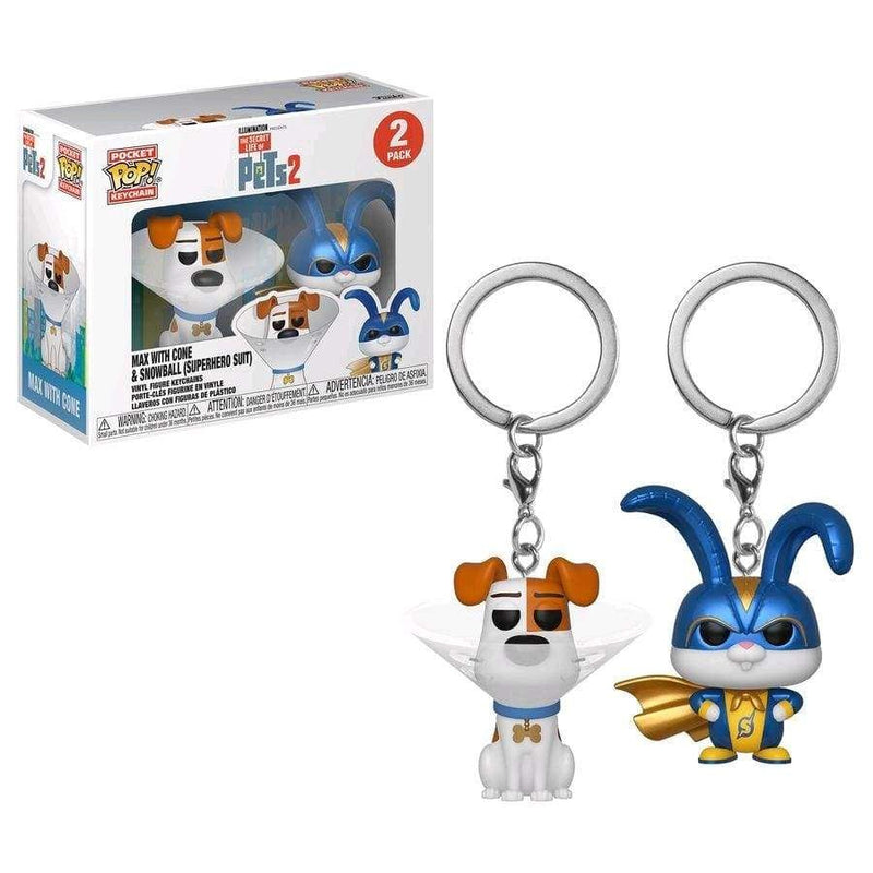 Image Secret Life of Pets 2 - Max & Snowball US Exclusive Pocket Pop! Keychain 2-Pack [RS]