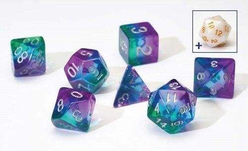 Image Sirius Dice - Polyhedral Dice Set- Blue Aurora Semi-Transparent