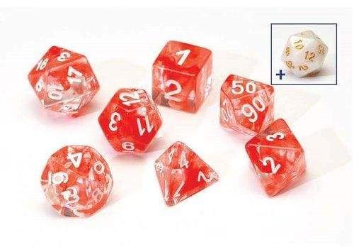 Image Sirius Dice - Polyhedral Dice Set- Translucent Red Cloud