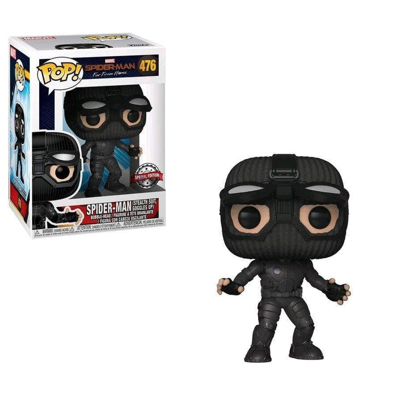 Image Spider-Man: FFH - Stealth Suit Goggles Up US Exclusive Pop! Vinyl [RS]