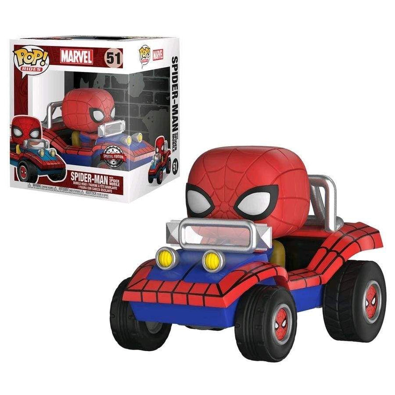 Image Spider-Man - Spider-Man with Spider Mobile US Exclusive Pop! Ride [RS]