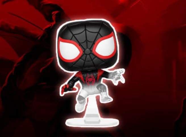 Image SpiderMan: Into the Spider-Verse - Spider-Man Miles Translucent US Exclusive Pop! Vinyl Figure